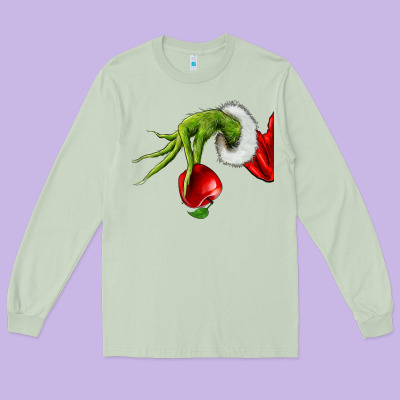 Christmas Character Long Sleeve Tee Designed By Nancycooperartshop