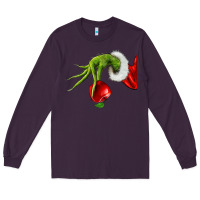 Plum Christmas Character Long Sleeve Tee - NancyCooperArtShop