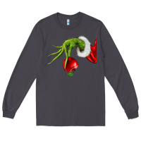 Smoke Christmas Character Long Sleeve Tee - NancyCooperArtShop