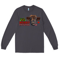 Smoke Merry Christmas Calf Long Sleeve Tee - RanaPortraitStore