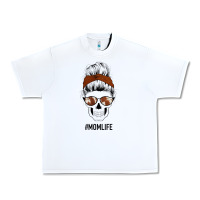 White Western Brown Glitter Cowhide Patterned Mom Skull Urban Heavy Tee - Bettercallsaul