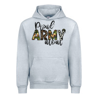Heather Grey proud Army mom Urban Hoodie - CowhideDigitalArt