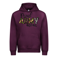 Mauve Wine proud Army mom Urban Hoodie - CowhideDigitalArt