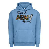Pigment Pebble Blue proud Army mom Urban Hoodie - CowhideDigitalArt