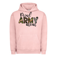 Pigment Salmon proud Army mom Urban Hoodie - CowhideDigitalArt