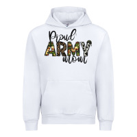 White proud Army mom Urban Hoodie - CowhideDigitalArt
