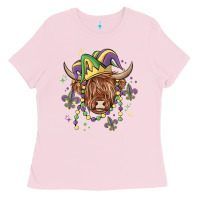 Mardi Gras Cow Ladies Tee | Teevron