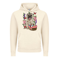 Vintage Artic Easter pug Vintage Hoodie - RanaPortraitStore