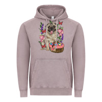 Vintage Zinc Easter pug Vintage Hoodie - RanaPortraitStore
