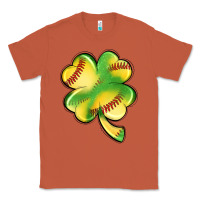 Copper st. patrick's day clover softball Classic Tee - Artiststas