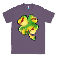 Lavender st. patrick's day clover softball Classic Tee - Artiststas