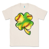 Natural st. patrick's day clover softball Classic Tee - Artiststas