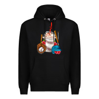 Black Baseball Frappe Coffee Premium Hoodie - FaDigitalArtStudio