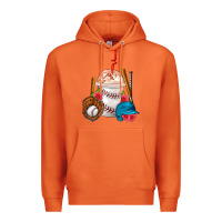 Carrot Baseball Frappe Coffee Premium Hoodie - FaDigitalArtStudio