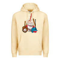 Pina Colada Baseball Frappe Coffee Premium Hoodie - FaDigitalArtStudio
