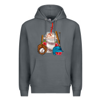 Rock Baseball Frappe Coffee Premium Hoodie - FaDigitalArtStudio