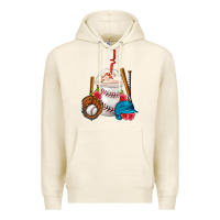 Tofu Baseball Frappe Coffee Premium Hoodie - FaDigitalArtStudio