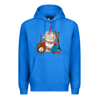 True Royal Baseball Frappe Coffee Premium Hoodie - FaDigitalArtStudio