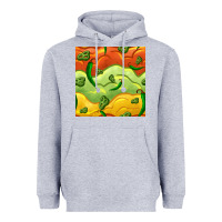 Heather Grey mexican sauce and jalapeno seamless pattern Heavyweight Hoodie - BundleAndBundleShop