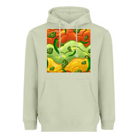 Matcha mexican sauce and jalapeno seamless pattern Heavyweight Hoodie - BundleAndBundleShop
