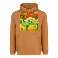 Meerkat mexican sauce and jalapeno seamless pattern Heavyweight Hoodie - BundleAndBundleShop