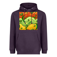 Mexican Sauce And Jalapeno Seamless Pattern Heavyweight Hoodie | Teevron