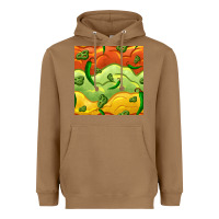 Toasted Coconut mexican sauce and jalapeno seamless pattern Heavyweight Hoodie - BundleAndBundleShop