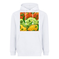 White mexican sauce and jalapeno seamless pattern Heavyweight Hoodie - BundleAndBundleShop