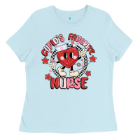 Baby Blue cupids favorite nurse Ladies Tee - MaliasSmallBusiness