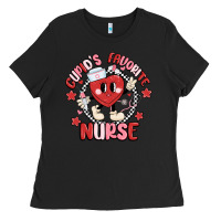 Black cupids favorite nurse Ladies Tee - MaliasSmallBusiness