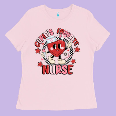 Cupids Favorite Nurse Ladies Tee Designed By Maliassmallbusiness