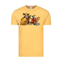 Vintage Mustard farm animals with sunflower headbands Vintage Tee - Jasminsmagicworld
