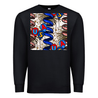 Black usa balloons seamless pattern Premium Sweatshirt - BundleAndBundleShop