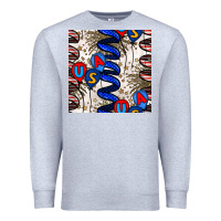 Heather Grey usa balloons seamless pattern Premium Sweatshirt - BundleAndBundleShop