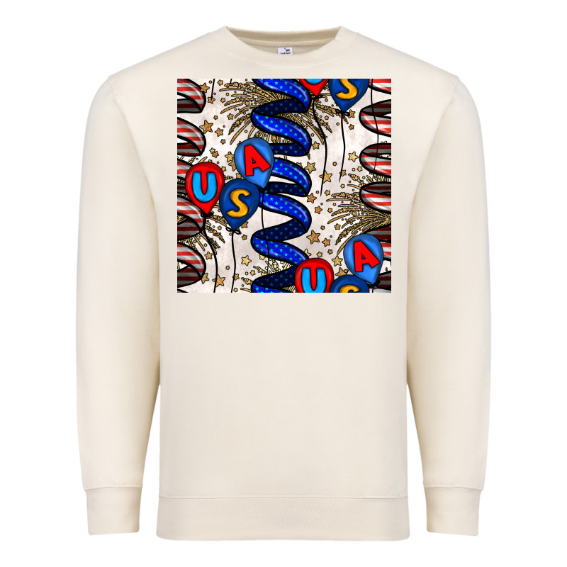 Usa Balloons Seamless Pattern Premium Sweatshirt by BundleAndBundleShop | Teevron