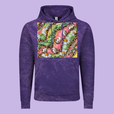 Easter Quail Egg And Daisy Vintage Hoodie Designed By Ranaportraitstore