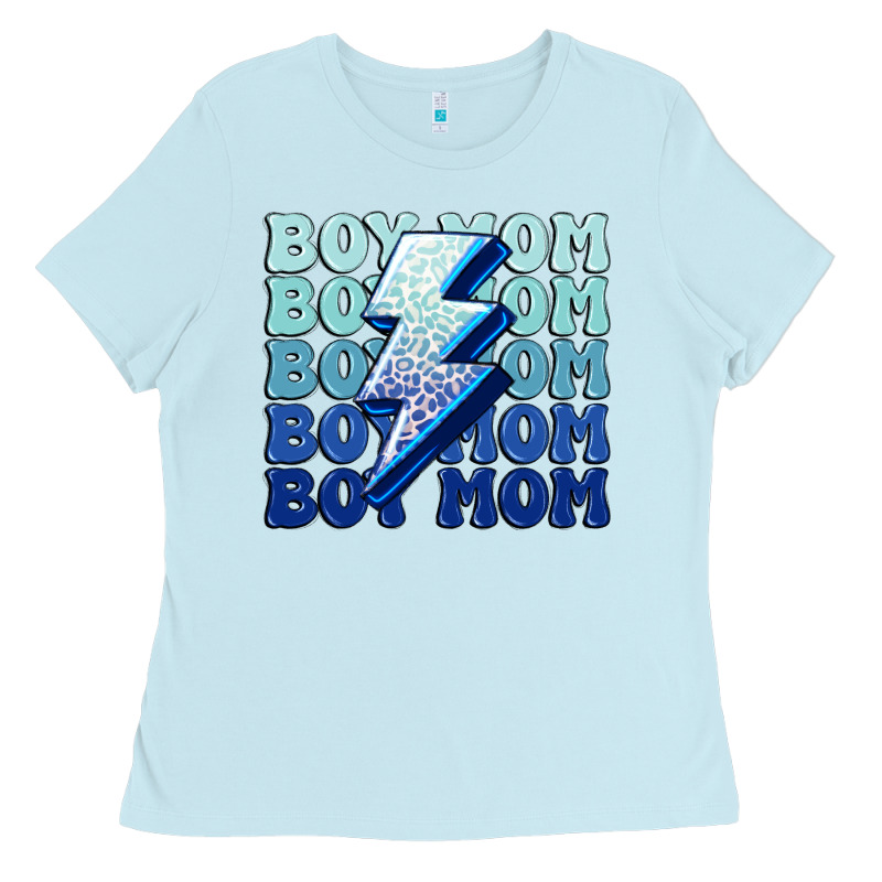 Boy Mom Ladies Tee by MaliasSmallBusiness | Teevron
