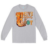 Moon Dust Give Cancer the boot Kidney Cancer orange ribbon Long Sleeve Tee - NancyCooperArtShop