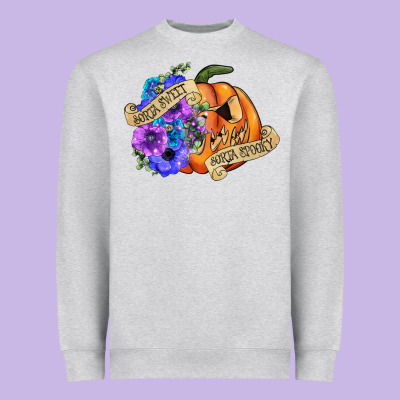 Sorta Sweet Sorta Spooky Heavyweight Sweatshirt Designed By Cowgirlartshop