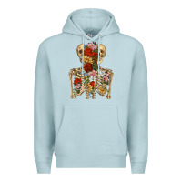 Blue Mist flower skeleton Premium Hoodie - RanaPortraitStore