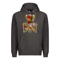 Smoke flower skeleton Premium Hoodie - RanaPortraitStore