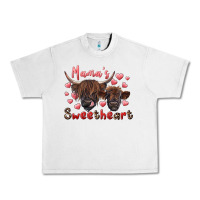 Lunar Rock mama's sweetheart highland cow and calf Urban Heavy Tee - RanaPortraitStore
