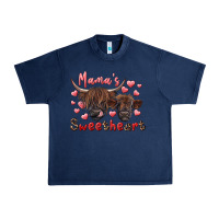Mama's Sweetheart Highland Cow And Calf Urban Heavy Tee | Teevron