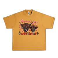 Peanut Butter mama's sweetheart highland cow and calf Urban Heavy Tee - RanaPortraitStore