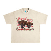 Sandshell mama's sweetheart highland cow and calf Urban Heavy Tee - RanaPortraitStore