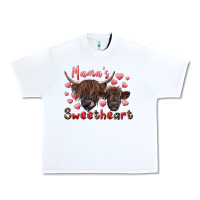 White mama's sweetheart highland cow and calf Urban Heavy Tee - RanaPortraitStore