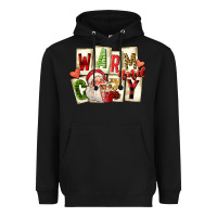 Black warm and cozy santa Heavyweight Hoodie - FaDigitalArtStudio
