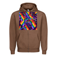 Chestnut lgbt flag seamless pattern Zipper Hoodie - FaDigitalArtStudio