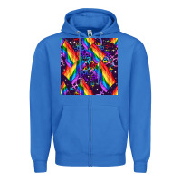 True Royal lgbt flag seamless pattern Zipper Hoodie - FaDigitalArtStudio