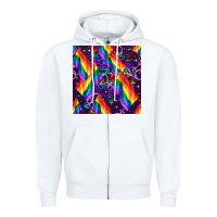 White lgbt flag seamless pattern Zipper Hoodie - FaDigitalArtStudio